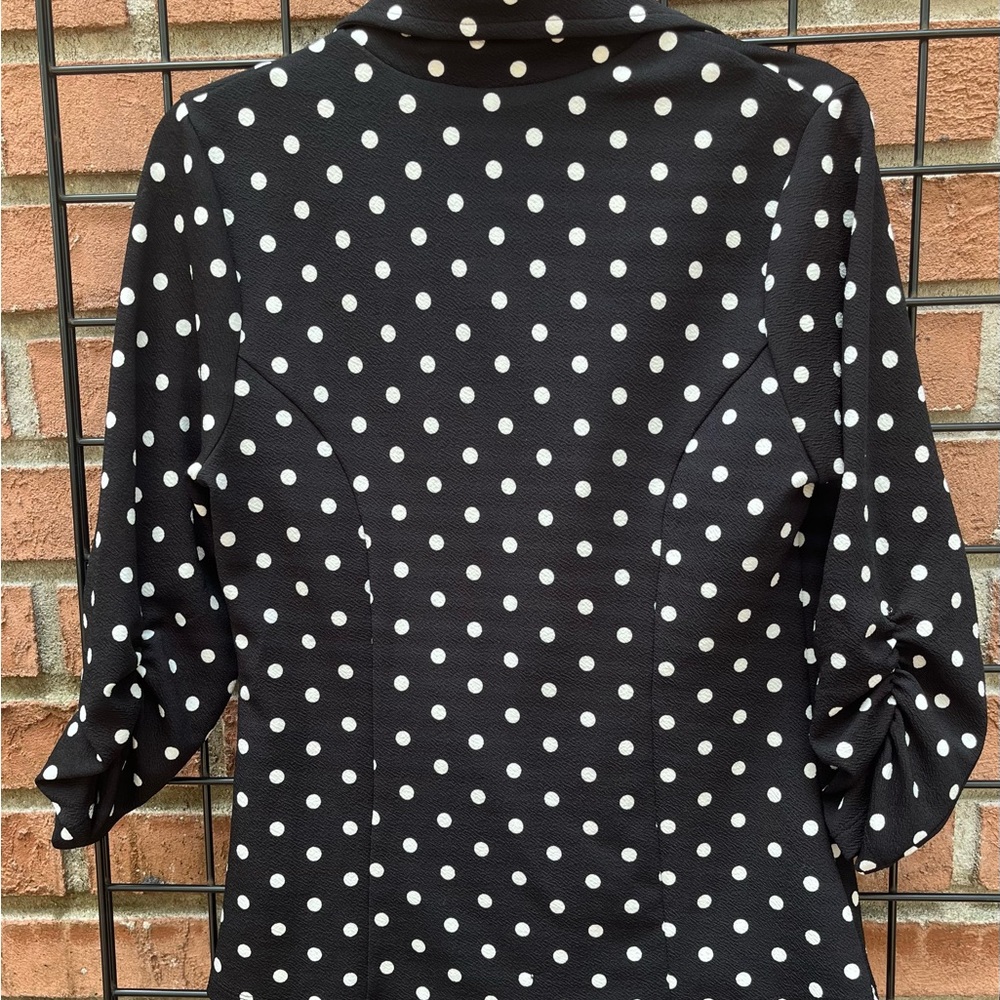 Kaii Black and White Polka Dot Blazer Size M - Picture 4 of 4